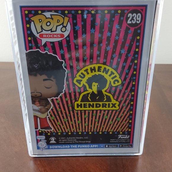 Funko Exclusive Jimi Hendrix Figure with Red and Black Outfit 239 - Picture 2 of 2